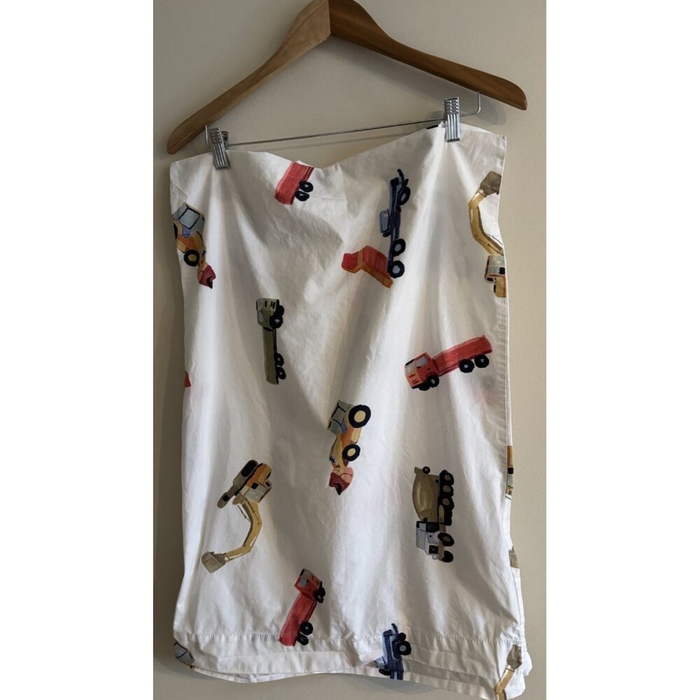 Pottery Barn Kids Busy Builder Rocks Construction PAIR Standard Pillowcases